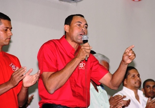 convenção do pt santaluz.zé hamilton