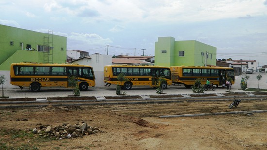 novos ônibus escolares para gavião