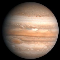 Júpiter aparece com a imagem 
semelhante a essa