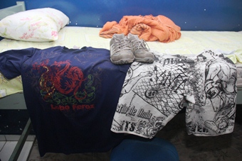 roupa do suposto atirador