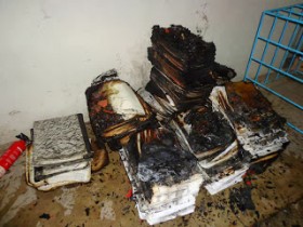 documentos queimados