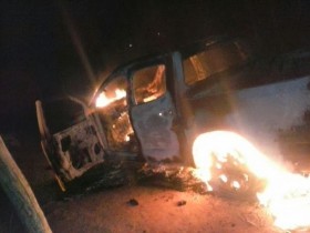 carro queimado em seabra