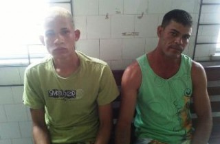 A dupla foi apresentada na  Coordenadoria da Policia Civil de Serrinha.