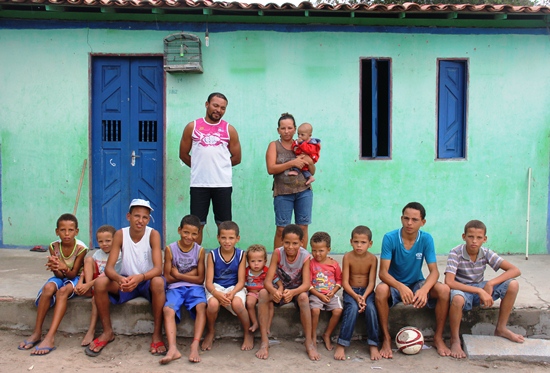 casal com 12 filhos homens em coité - foto- Raimundo Mascarenhas