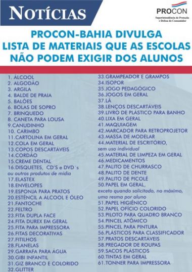 lista escolar