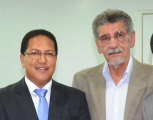 Augusto castro e Herzem Gusmão unindo forças para melhor a saúde do sul da Bahia.
