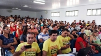 Paralisação dos professores em Monte Santo.
