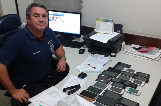 Delegado Queiroz diz que  nem todos os celulares foram roubados pela quadrilha