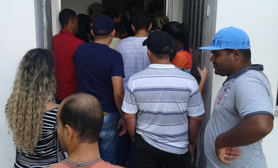 O fluxo na delegacia vem sendo intenso nos últimos dois dias.