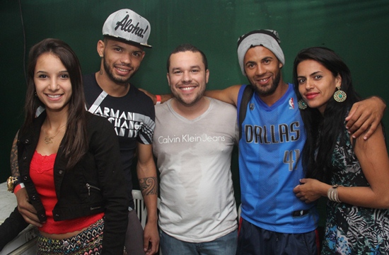 Da esquerda para a direita: Bianca, Carlos, Zenonzinho, Leo Xappa e Sara.