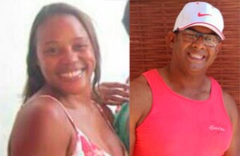 Os soldados PM Ana Gleides e Maurício