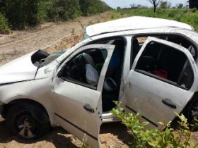 Acidente aconteceu na manhã desta quinta-feira (24), na BR-349, próximo a cidade de Correntina, na Bahia.