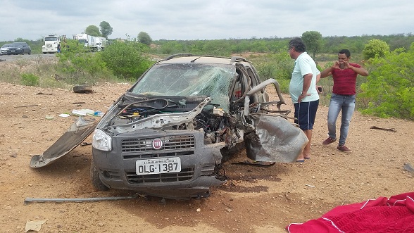 Veículo conduzido pela vítima fatal.