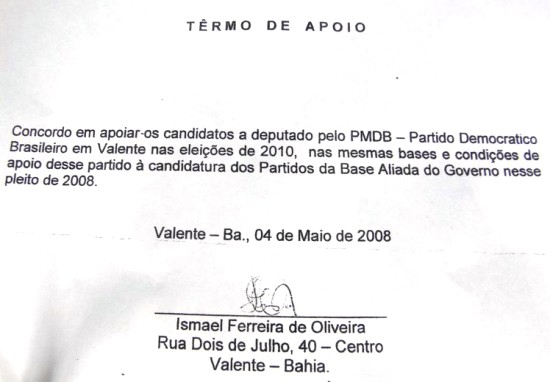 proposta de apoio