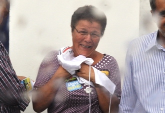 Na inauguração da primeira etapa foi água pelas torneiras, do céu e dos olhos de Fátima.