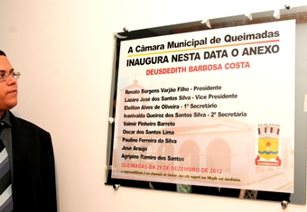 Renatinho como é conhecido, foi o autor da indicação do nome do homenageado