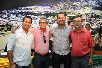 Da esq. para dir: Silva Neto, Ranulgo Gomes, Osni Cardoso e Ismael Ferreira