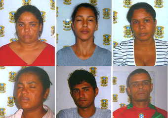 Lucimeire, Raquel, Consuelo, Marilúcia, Bruno e Pedro.