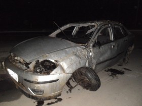 O Carro ficou completamente destruído
