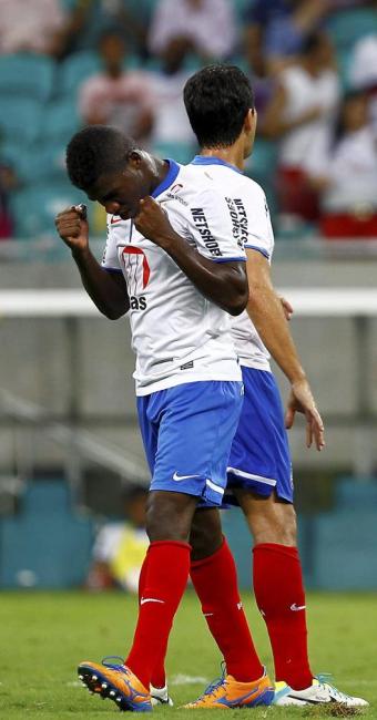 Feijão marca o gol mil do Bahia em Brasileiros e o primeiro como profissional Foto: A Tarde