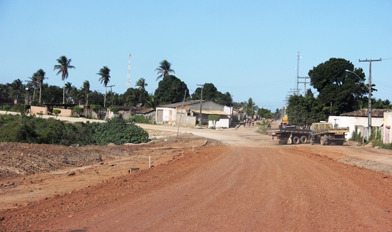 Chegada da cidade de Jandaira que fica a menos de dez quilômetros da BR 101