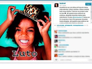 Sobrinha de Léo Kret com seis anos foi morta em Salvador (Foto: Reprodução/ Instragram)
