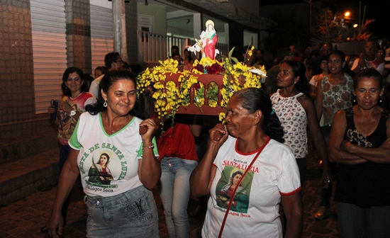 Santa Luzia padroeira de Lagoa Seca Distrito de Salgadália.