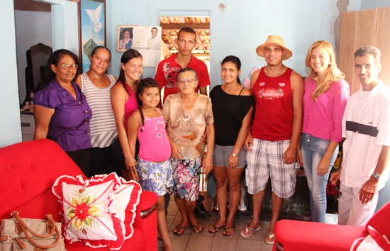 Leandro (o mais alto) não tinha a minima noção de onde ficava Coité, nem tão pouco Povoado de Caruaru onde estão seus familiares paternos.