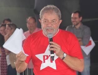 Lula voltou a criticar os meios de comunicação de massa do Brasil, segundo ele nada de bom que p PT faz é mostrado