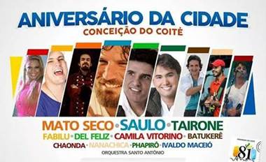 Grandes atrações nos trios e no palco.
