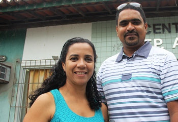 Maria Ferreira e Roberto Sousa vieram a Valente para instruções iniciais.