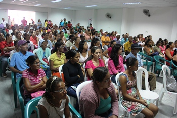 Público lotou o confortável auditório do SINTRAF