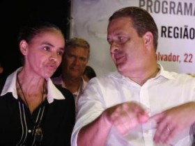 Marina Silva ao lado de Eduardo Campos