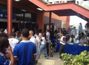 A visita da presidente Dilma Rousseff (PT) ao Senai Cimatec em Salvador