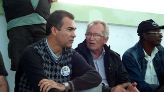 Assis esteve em Biritinga prestigiando o primeiro jogo e se deu bem