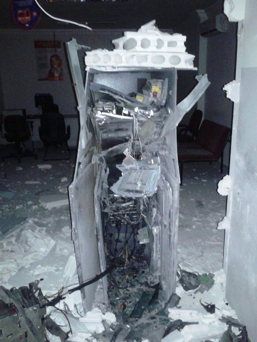 Situação do terminal depois da explosão