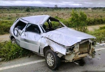 Veículo que conduzia a dançarina / foto: Bonfim Noticias.