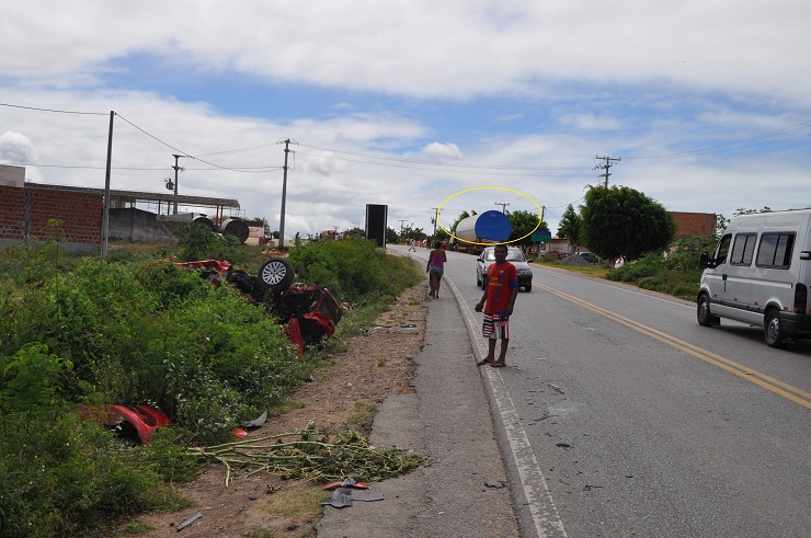 Local do acidente fica no perímetro urbano da cidade.
