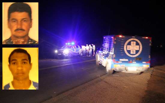 Noberto (de bigode) morava em Pé de Serra, enquanto Fredes residia em Vila de Fátima, cerca de 10 km do local do acidente.