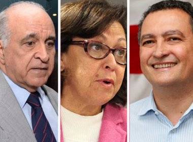 Paulo Souto (DEM), Rui Costa (PT), Lídice da Mata (PSB)