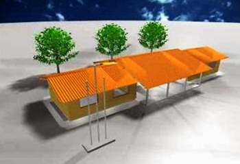 Foto ilustrativa do modelo das novas escolas.