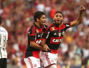 Wallace comemora o gol contra o Timão.