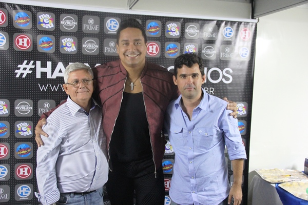 Jorge Andrade e Jorginho um dos coordenadores da festa ao lado de Xanddy.
