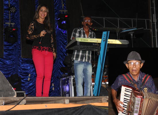 Balbino com sua inseparável sanfona está sempre presente nas festas de Riachão.