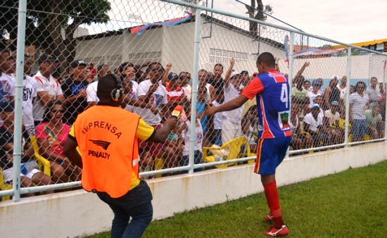 George que foi o autor do gol que desclassificou Coité foi autor também do gol que quebrou a invencibilidade luzense / foto: Noticias de Santaluz