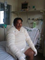 Vítima deu entrada no HGE consciente, mas teve seu quadro agravado.