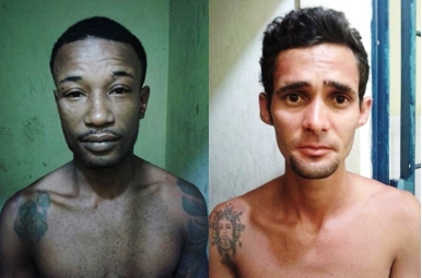 Leandro Silva Ferreira (E) Caio Lucas Araújo Ribeiro.