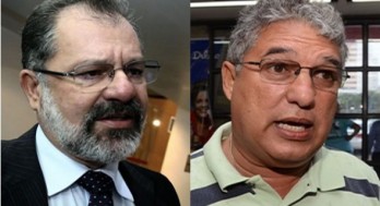 O petista Rosemberg Pinto (D) quer impedir quinto mandato consecutivo de presidência da ALBA de Marcelo Nilo(PDT)