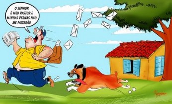 Muitos carteiros são atacados quando vão entregar correspondências.