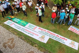 Ato aconteceu simultâneo ao Grito da Terra Brasil, em Brasilia.